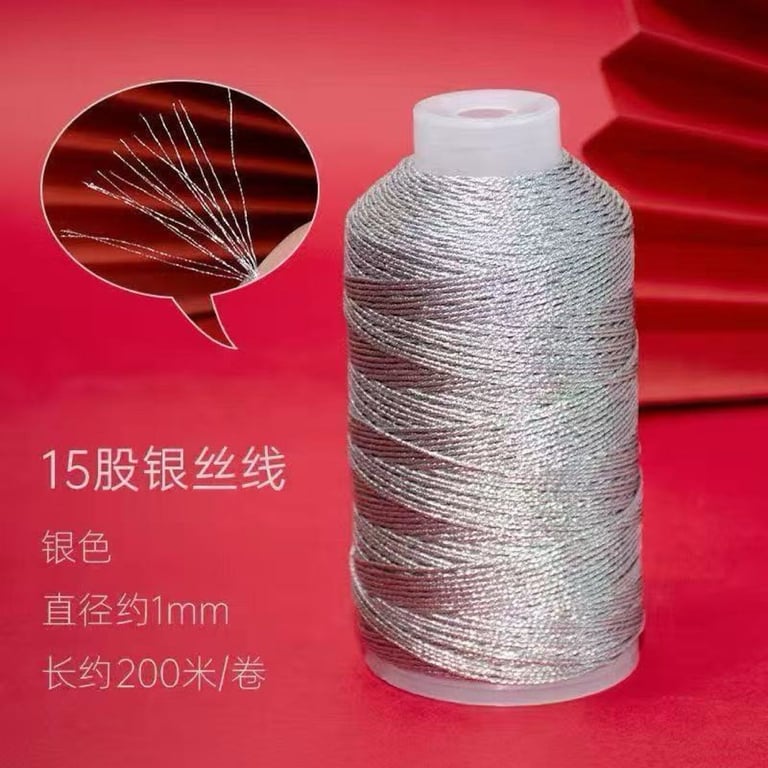 Sợi bạc 3/6/9/12/15 cuộn to