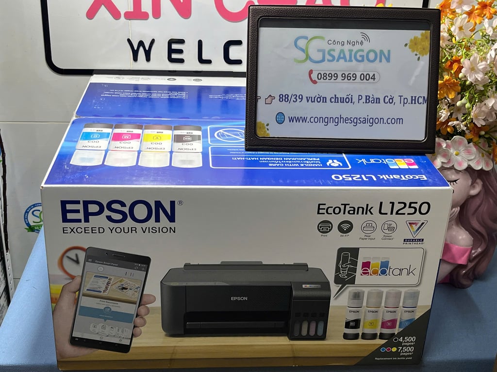 Máy In Phun Màu Đơn Năng Epson L1250 (A4/A5/ USB/ WIFI)