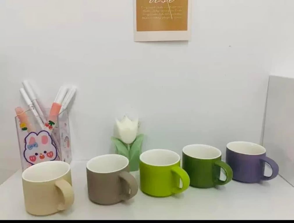 Set 5 cốc sắc màu 80ml