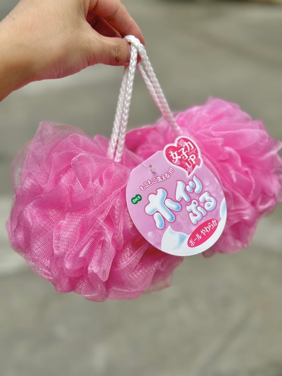 Bông tắm tròn OHE cao cấp tạo bọt