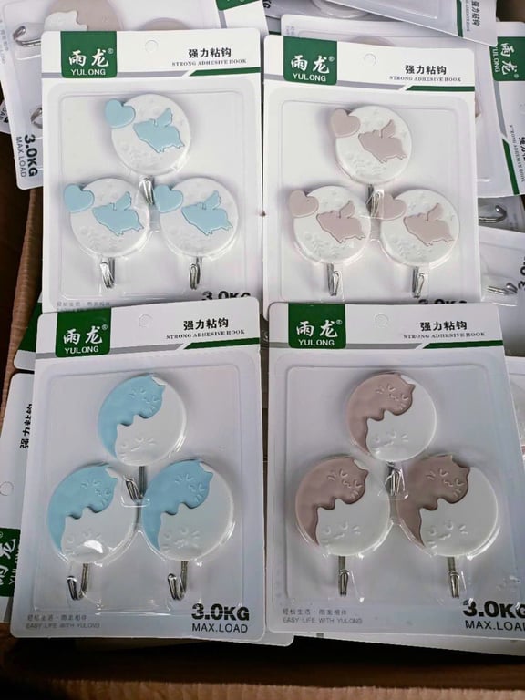 Set 6 móc dán tường