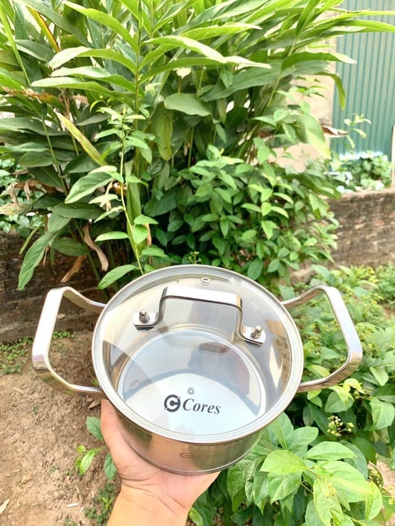 Bộ Nồi INOX 3 Món Đáy 5 Lớp Cores HS35-IP02 Chính Hãng