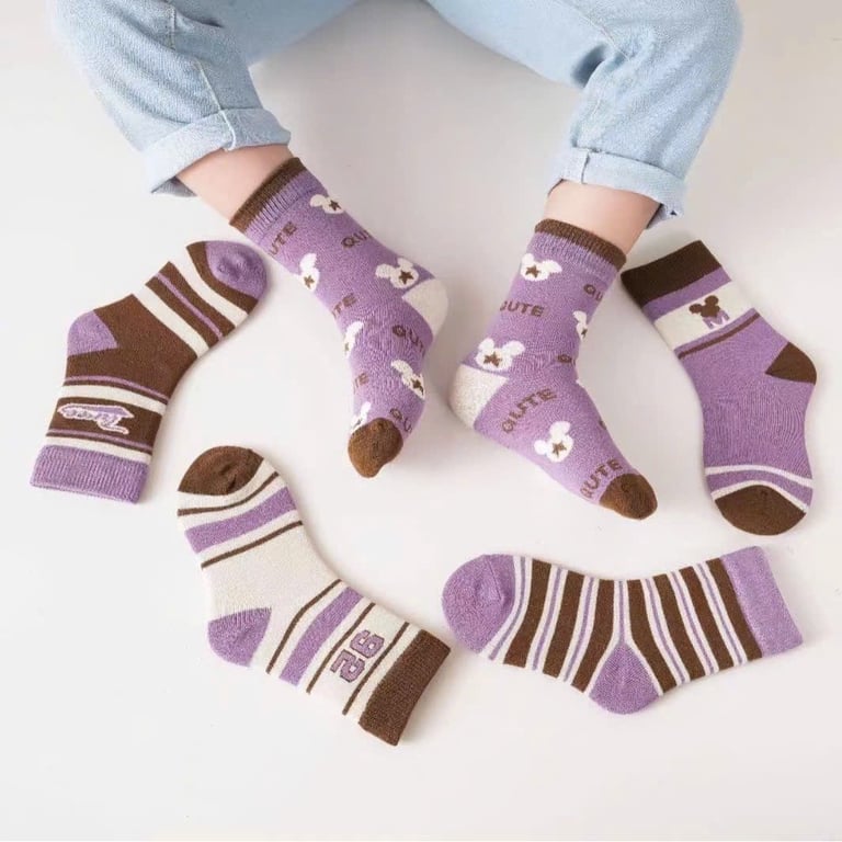 Set 5 tất kháng khuẩn cho bé MC15