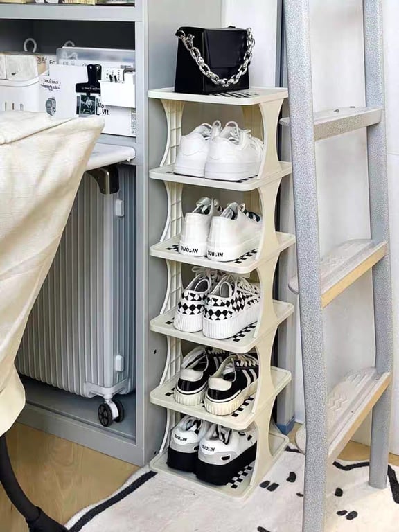 kệ để giày chống bụi 6 tầng decor đẹp - PB166