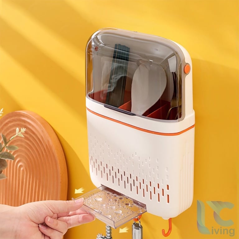 Ống Đựng Đũa Gắn Tường Chống Bụi