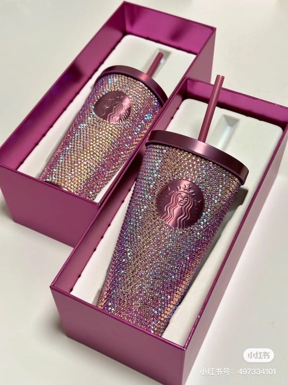 Cốc giữ nhiệt sturbuck màu tím