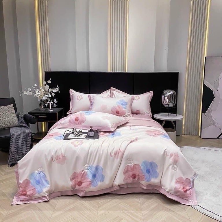 SET CHĂN GA GỐI LỤA THÁI 4 MÓN 𝐓𝐄𝐍𝐂𝐄𝐋