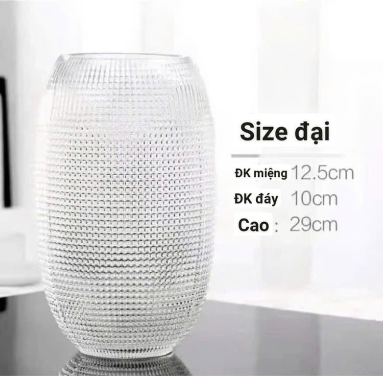 Lọ hoa Olive phong cách Pháp hoạ tiết chấm bi