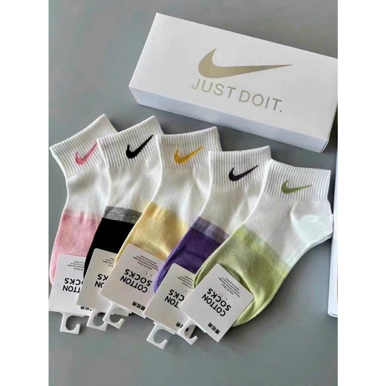 Set 5 đôi tất nữ cổ trung mix màu MC18