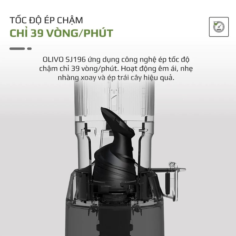 Máy Ép Chậm OLIVO SJ196 Titanium