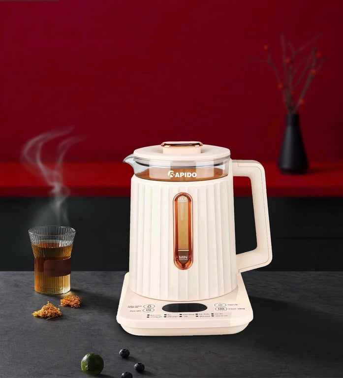 10 CHỨC NĂNG - ẤM ĐIỆN ĐA NĂNG RAPIDO RMK0818 – P