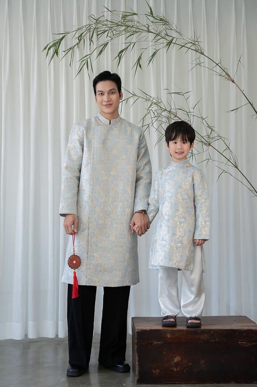 ADN Oao gấm loang - xanh M/L/XL/XXL/XXXL