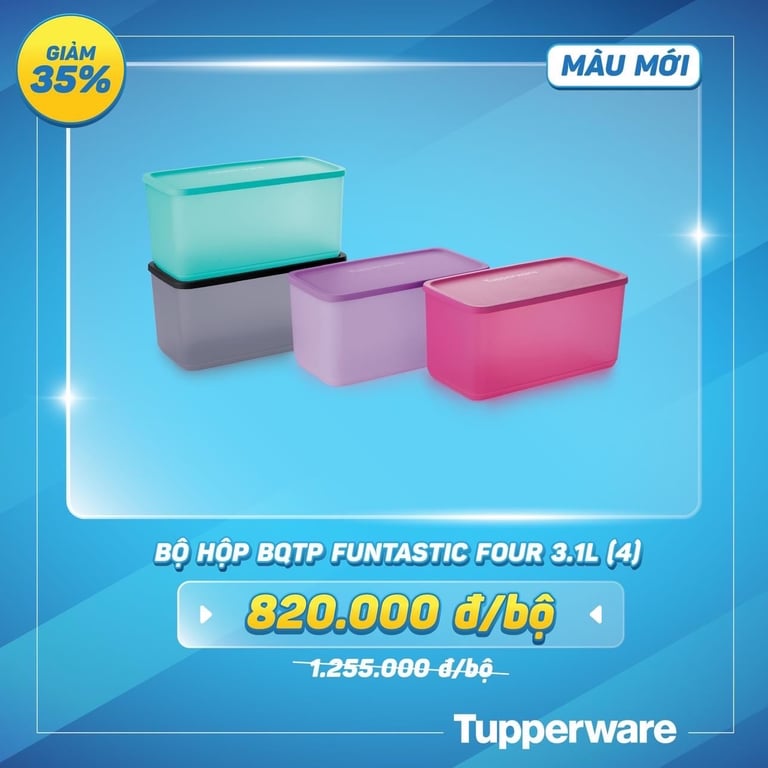 HỘP TUPPERWARE FUNTASIC 3.1L