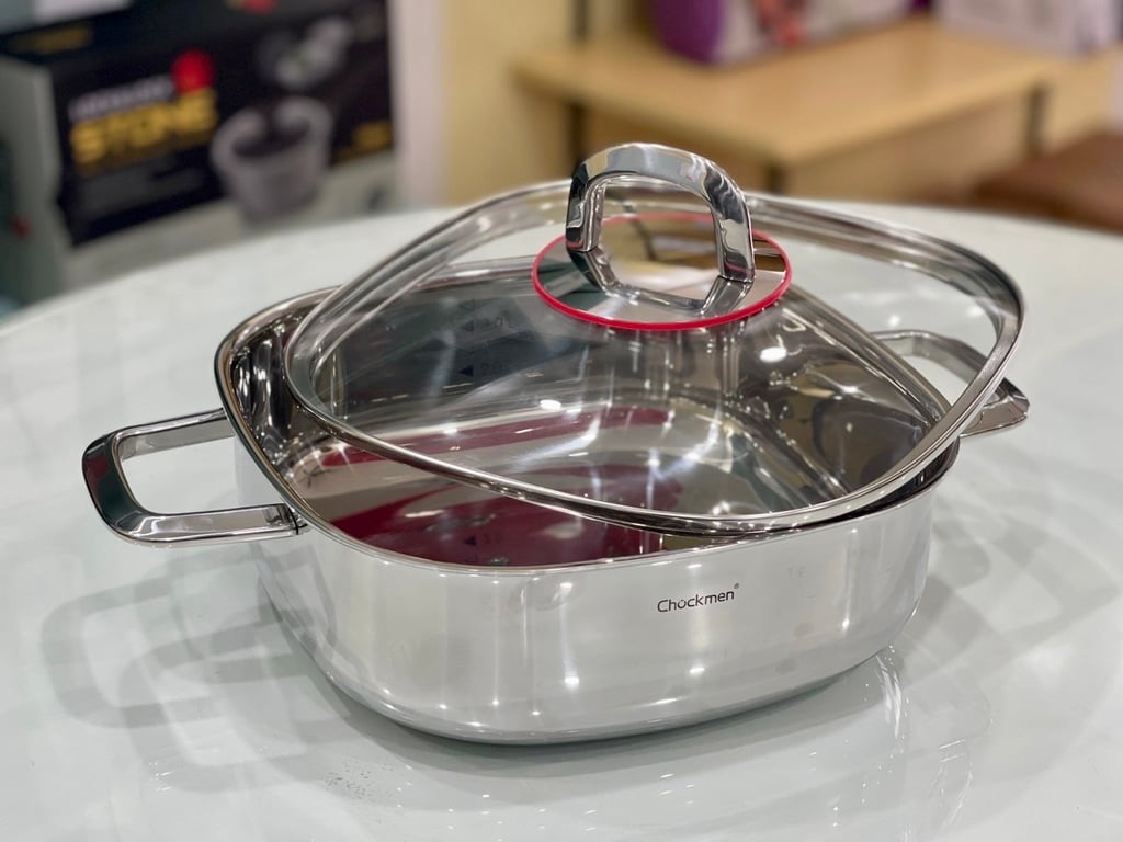 Nồi thành thấp size 24cm chockmen đúc liền khối.