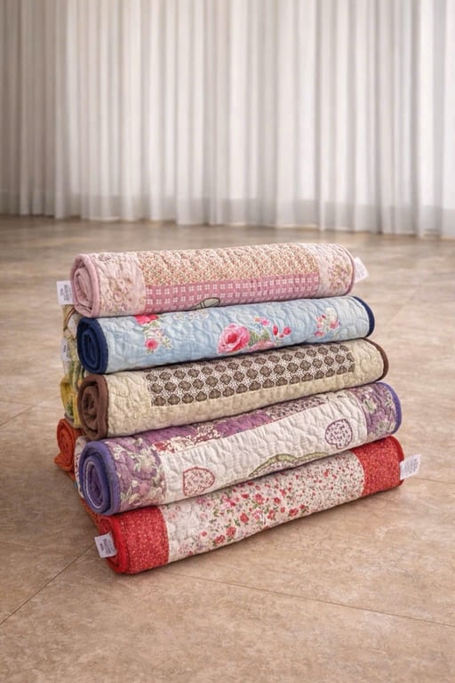 SET 5 THẢM QUILT VINTAGE NIKKA NHẬT- NK06