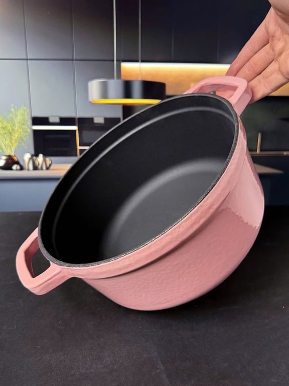 NỒI GANG MOOS ĐỨC 24CM – NÚM VÀNG LIMITED