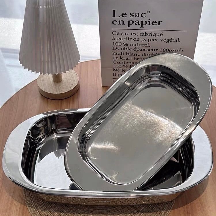 Khay đựng thức ăn đa năng Chockmen! 40cm và 33.5cm (#CKM305 và #CKM306)