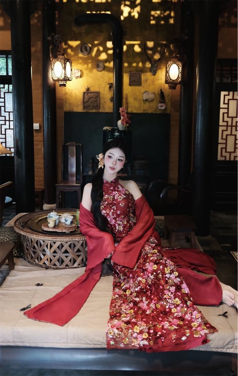 AD yếm kim sa đỏ (có bigsize)