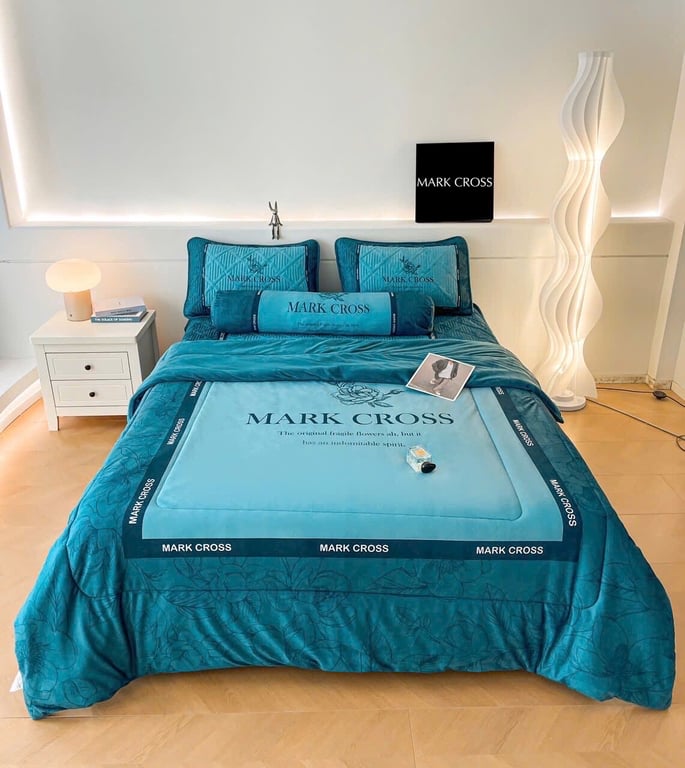 Set 5 món ga gối nỉ nhung êm dịu MarkCross CHT15 💯💯
