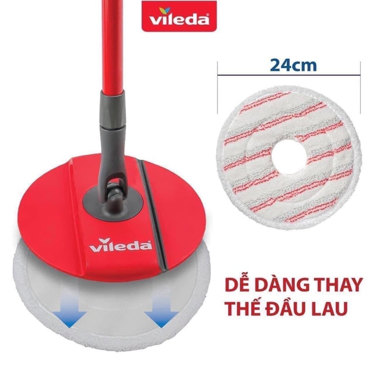Cây lau nhà Đức Vileda Spin and Clean TSU161821