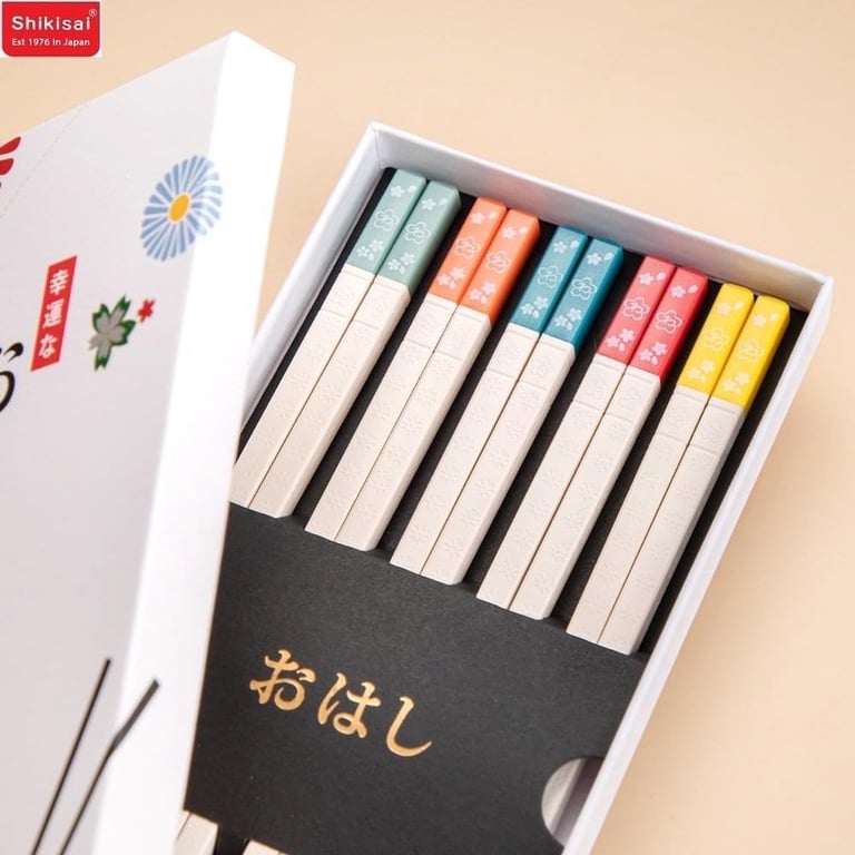 Set 5 đôi đũa Shikisai hoa Đào AL-1073