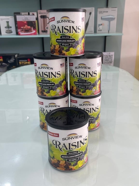 𝐍𝐡𝐨 𝐌𝐲̃ 𝐑𝐚𝐢𝐬𝐢𝐧s hộp 425gr