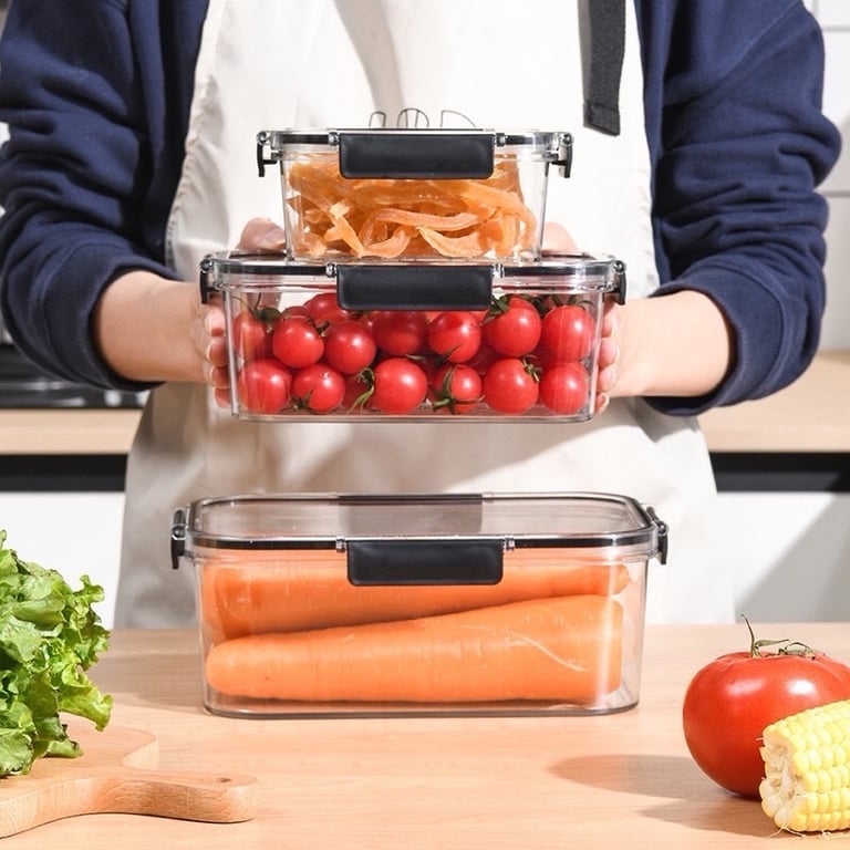 Bộ 3 Hộp Chữ Nhật đựng thực phẩm Nhựa ABS