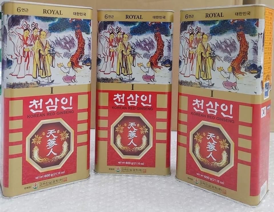 Sâm khô hộp thiếc củ đại 600g