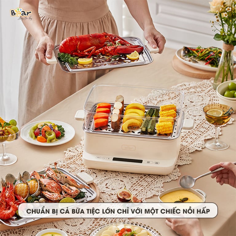 Nồi hấp Bear SB-NH12L