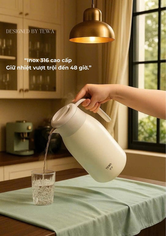 BÌNH GIỮ NHIỆT 48H INOX 316 TEWA JAPAN