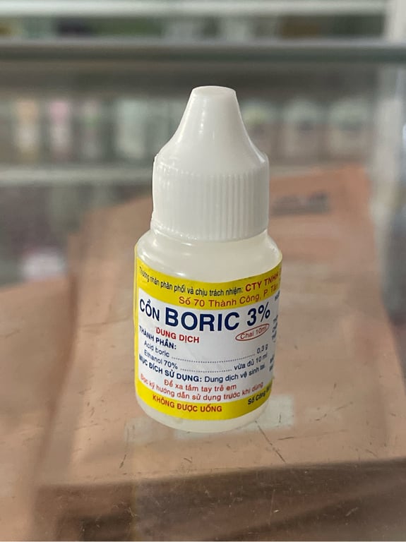 Cồn boric 3% lố /10c