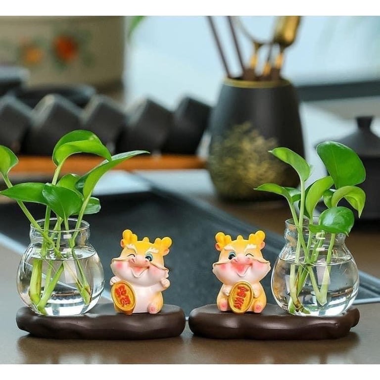 Set TƯỢNG RỒNG kèm BÌNH HOA