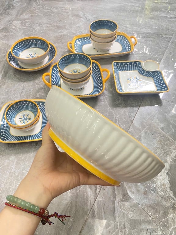 💗 BỘ BÁT ĐĨA PHONG CÁCH NHẬT 15 món