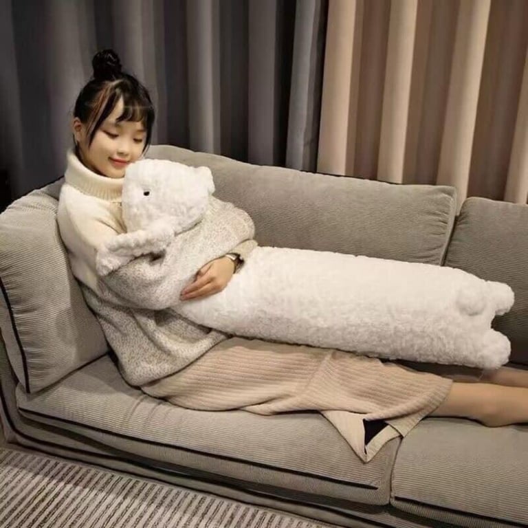 Thỏ trắng ôm bao phê 110cm