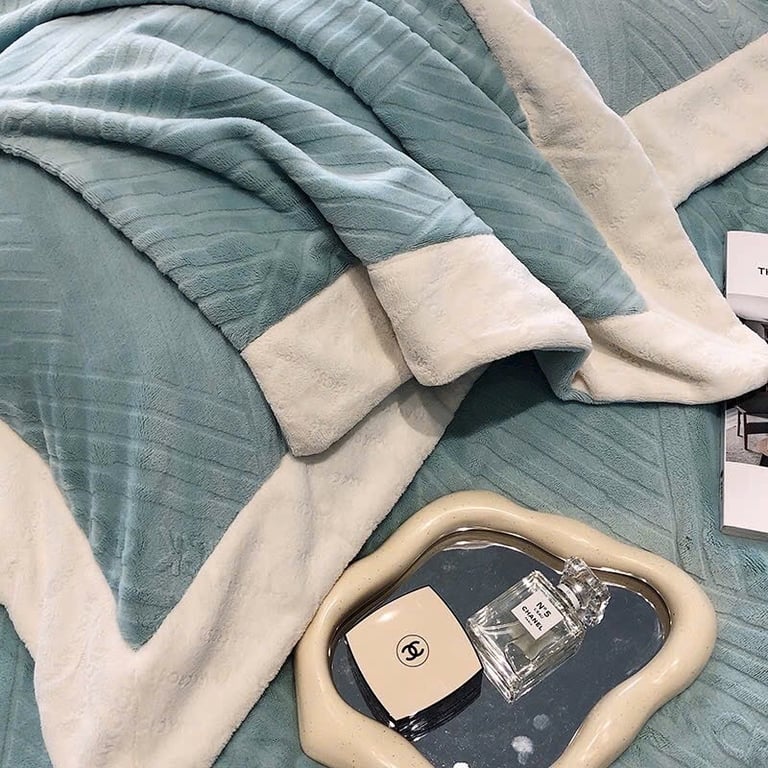 Full set 4 món: Bộ chăn ga gối MarkCross nỉ nhung cao cấp CHT05