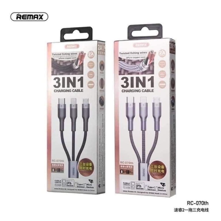 Dây sạc REMAX CHÍNH HÃNG 3in1
