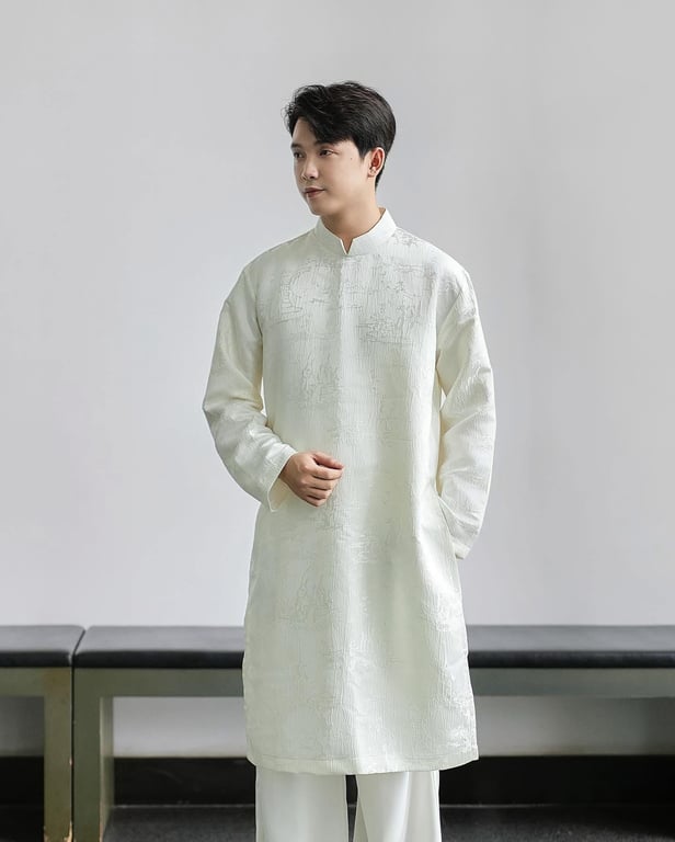 ADN Oao gấm HT kem M/L/XL/XXL/XXXL