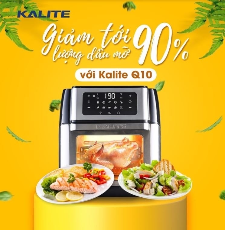 Nồi chiên không dầu Kalite Q10 10 lít