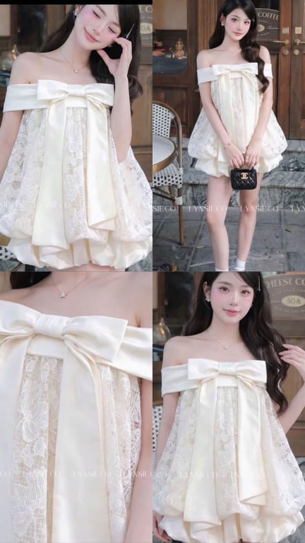 Set quần bí nơ cúp ngực