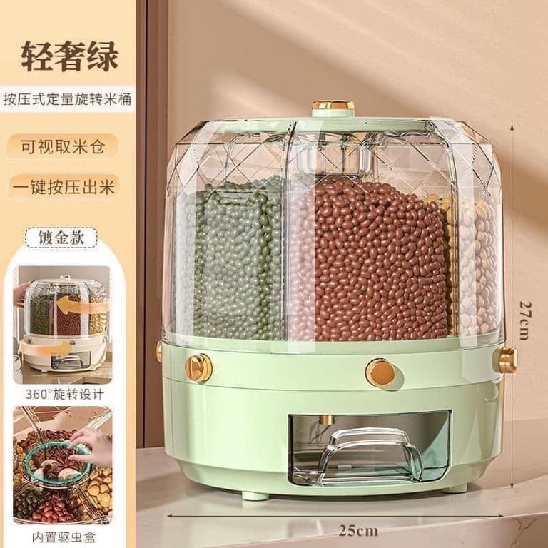 Hộp tròn chia ngăn đựng hạt