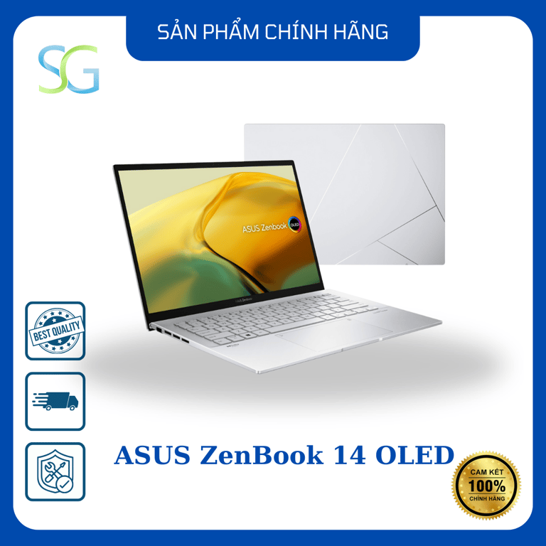 Laptop Asus ZenBook 14 OLED UX3402VA-KM203W (Intel Core I5-1340P | 16GB | 512GB | Intel Iris Xe | 14-inch OLED WQXGA+ | Win 11 | Bạc)