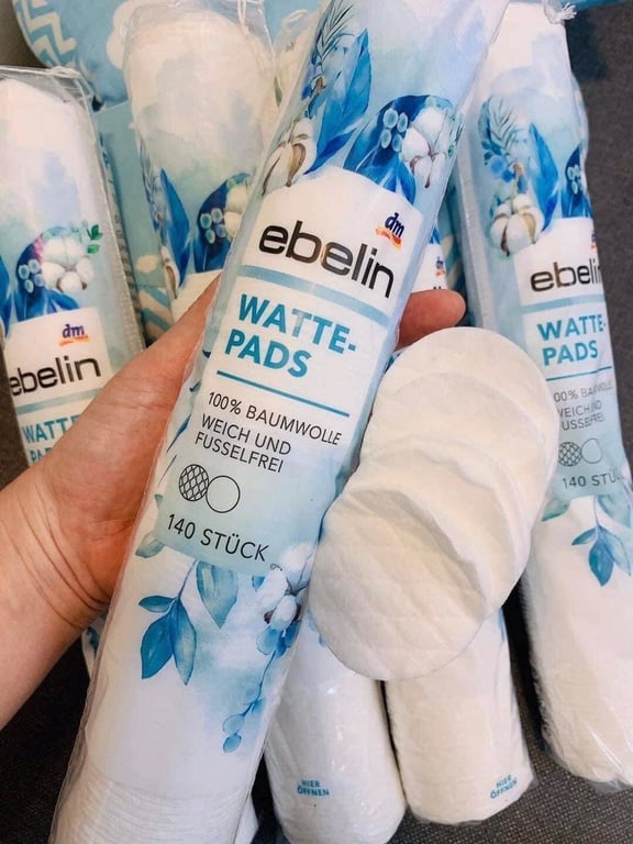 bông tẩy trang Ebeline gói 140 miếng