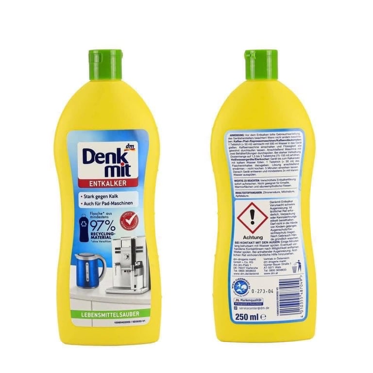 Dung dịch tẩy cặn canxi  Denkmit Entkalker (250ml)