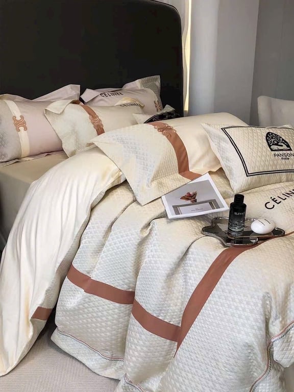 Set Chăn ga Lụa thượng hạng siêu chất lượng Luxurious Celine