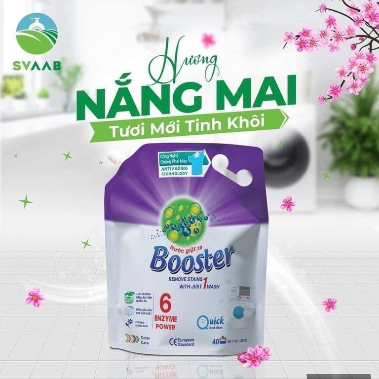 1 thùng Nước giặt booster 3.2kg/túi * 4 túi