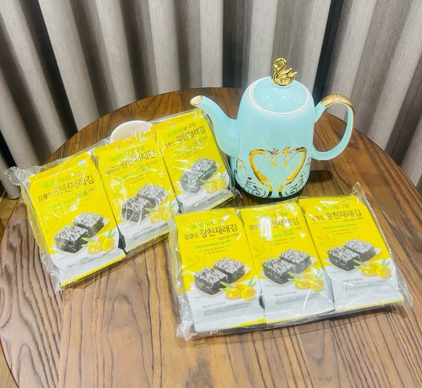 Rong biển ăn liền Seasoned Laver Hàn Quốc