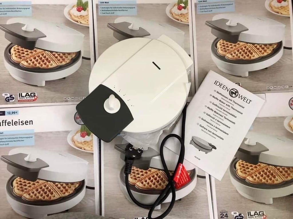 MÁY NƯỚNG BÁNH IDEEN WELT WAFFELEISEN 1200W