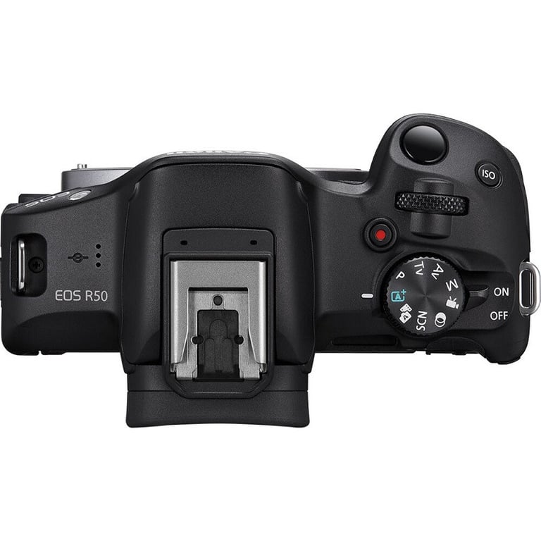 Máy ảnh Canon EOS R50 Kit RF-S18-45mm F4.5-6.3 IS STM Đen Chính Hãng
