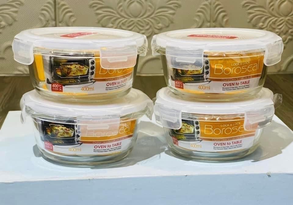 Hộp thuỷ tinh Lock&Lock tròn 400ml