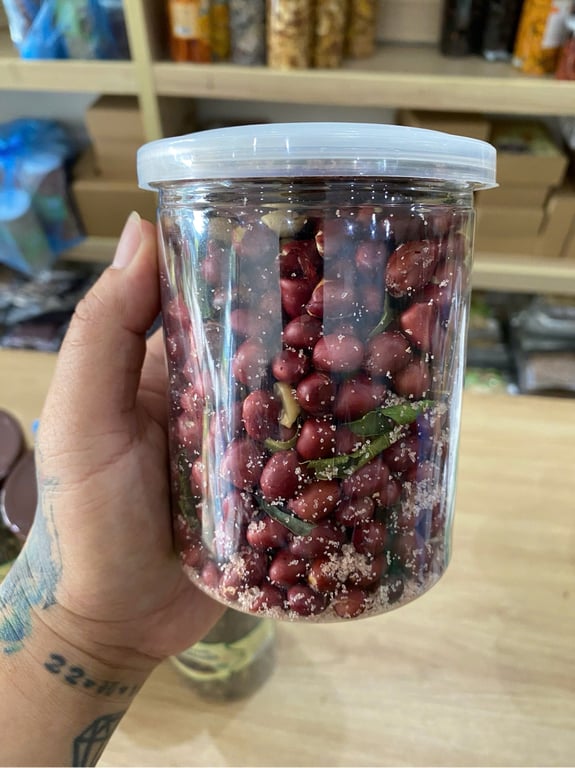 Lạc rang muối hồng, lá chanh 500gr